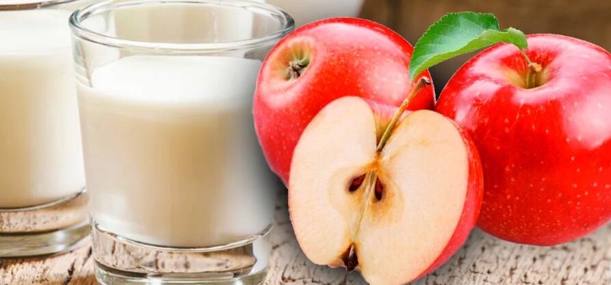 Keefir-apple dieet